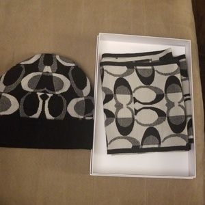 Coach Hat and Scarf